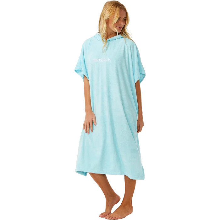 2024 Rip Curl Womens Classic Surf Hooded Towel Poncho 00ZWTO - Sky Blue